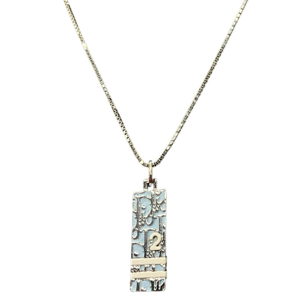 17. Dior Light Blue Trotter Necklace - Picture 6 of 9